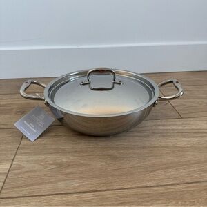 Brand New Ruffoni Pan 3.5 qt 5 Ply X-Core Premium Stainless Steel w/ Lid